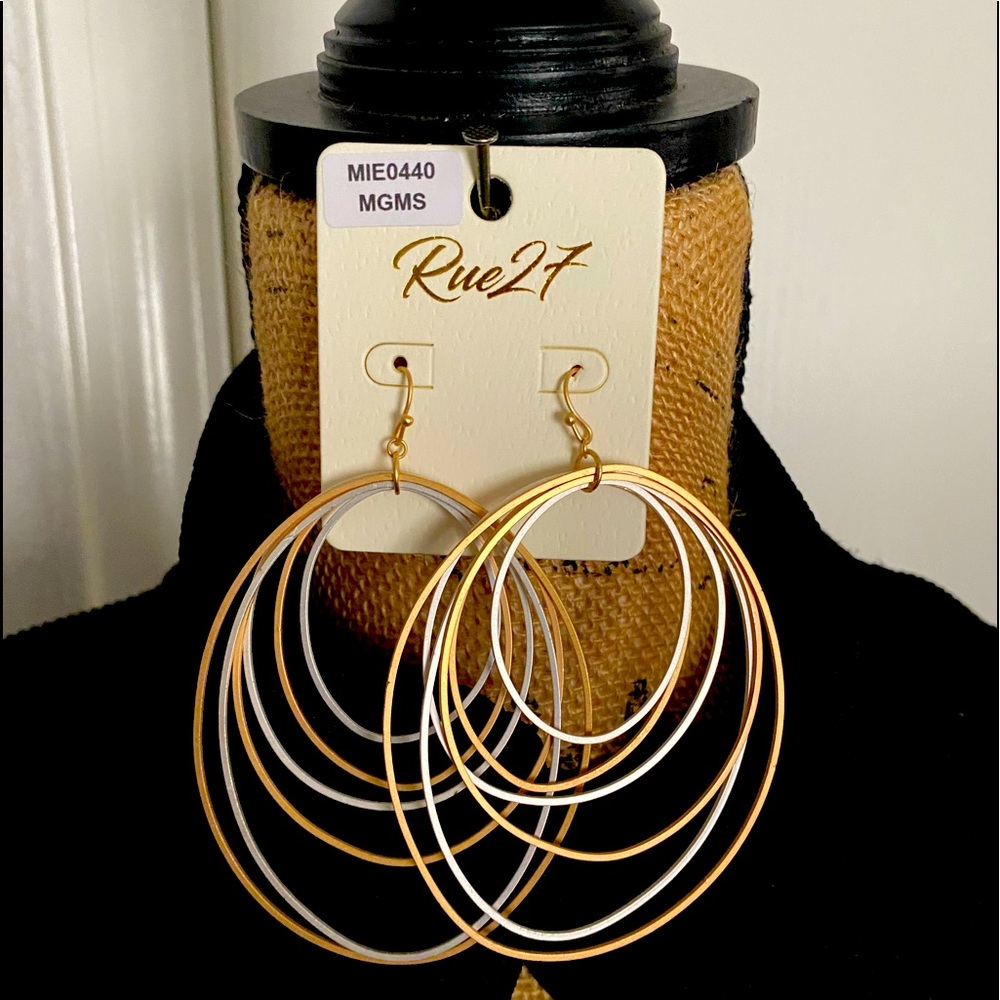 Gold and Silver earrings